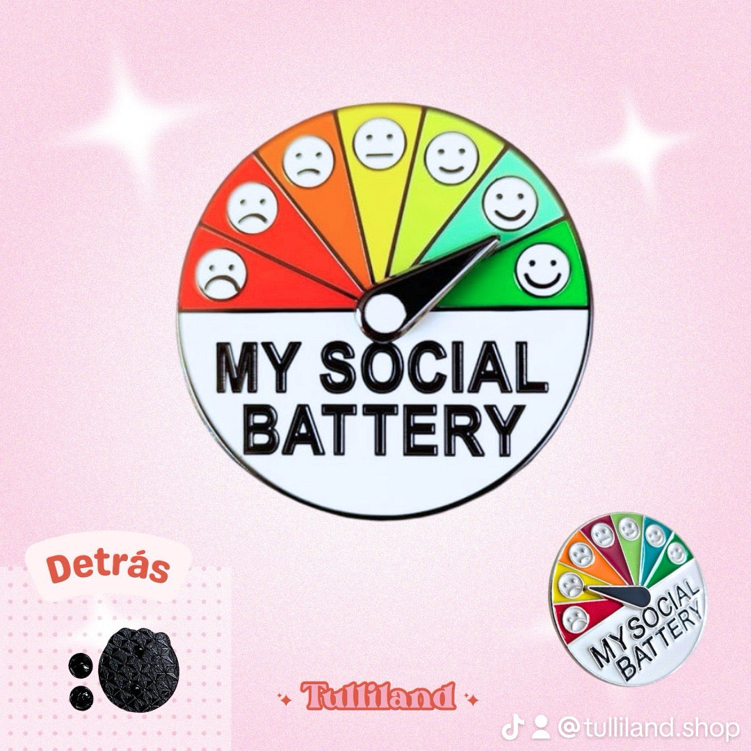 Pin Bateria Social Redondo